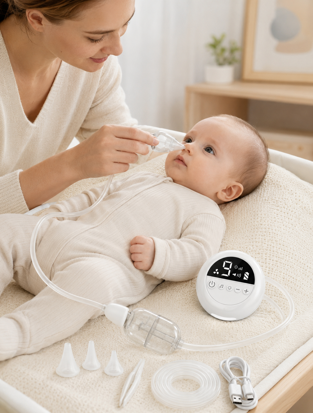 Rechargeable Electric Baby Nasal Aspirator Loxevi