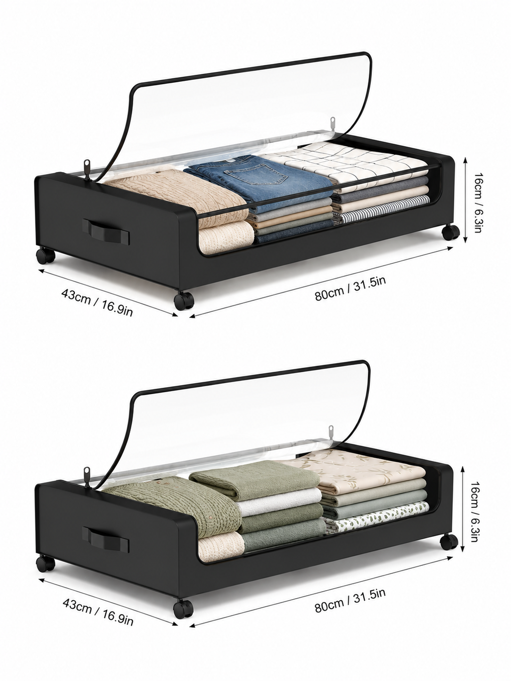 Under Bed Storage Bins Loxevi