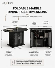 Extendable Dining Table Loxevi
