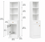 Three Tier Corner Storage Cabinet Loxevi