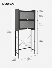 Over Washer Storage Rack Loxevi