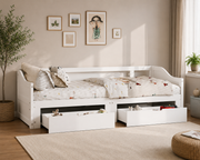 Solid Wood Daybed with Storage Drawers Loxevi