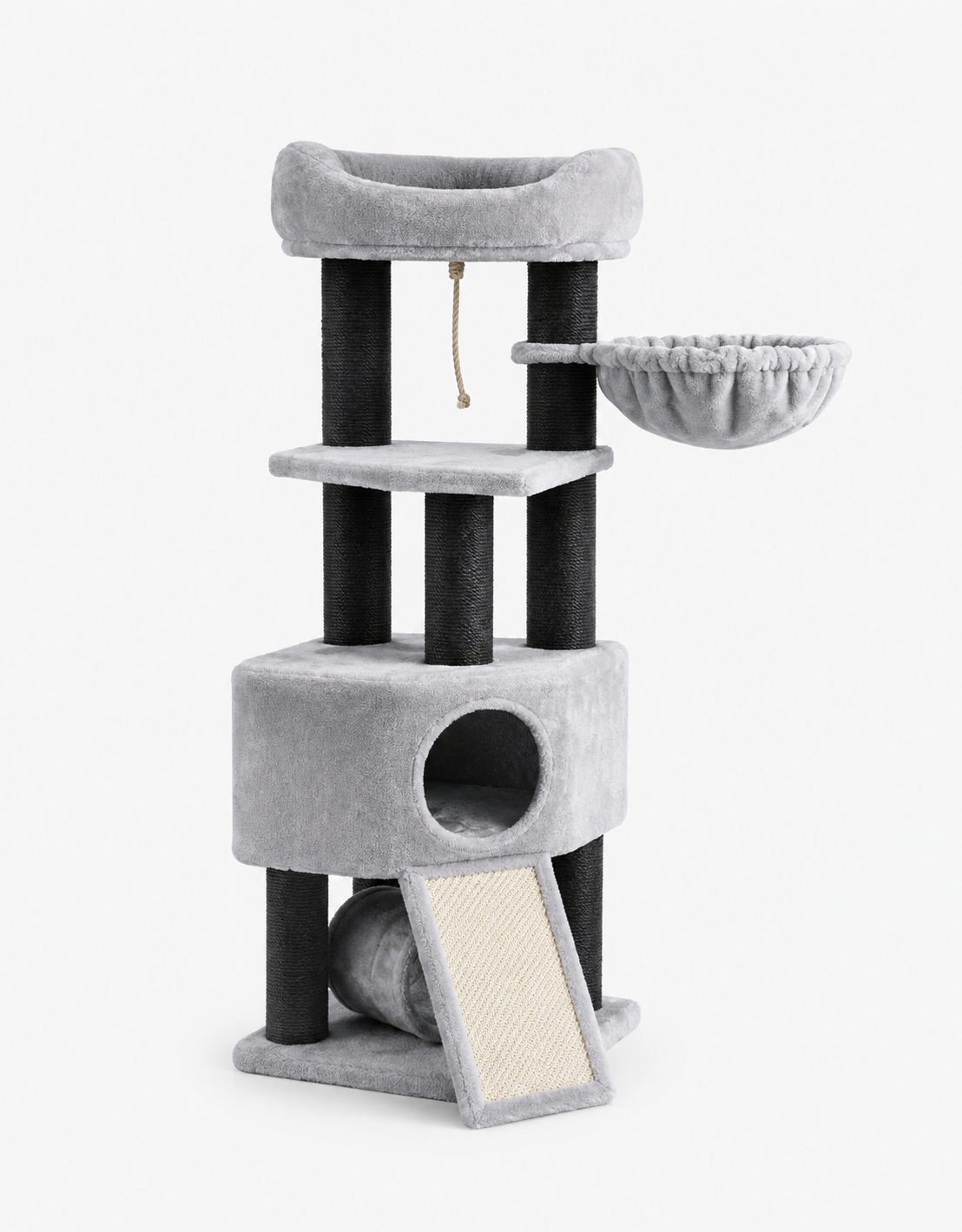 Stable Cat Tree with Thick Posts Loxevi 141 cm