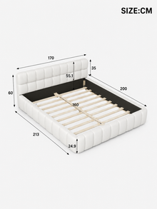 Modern Upholstered Platform Bed Loxevi