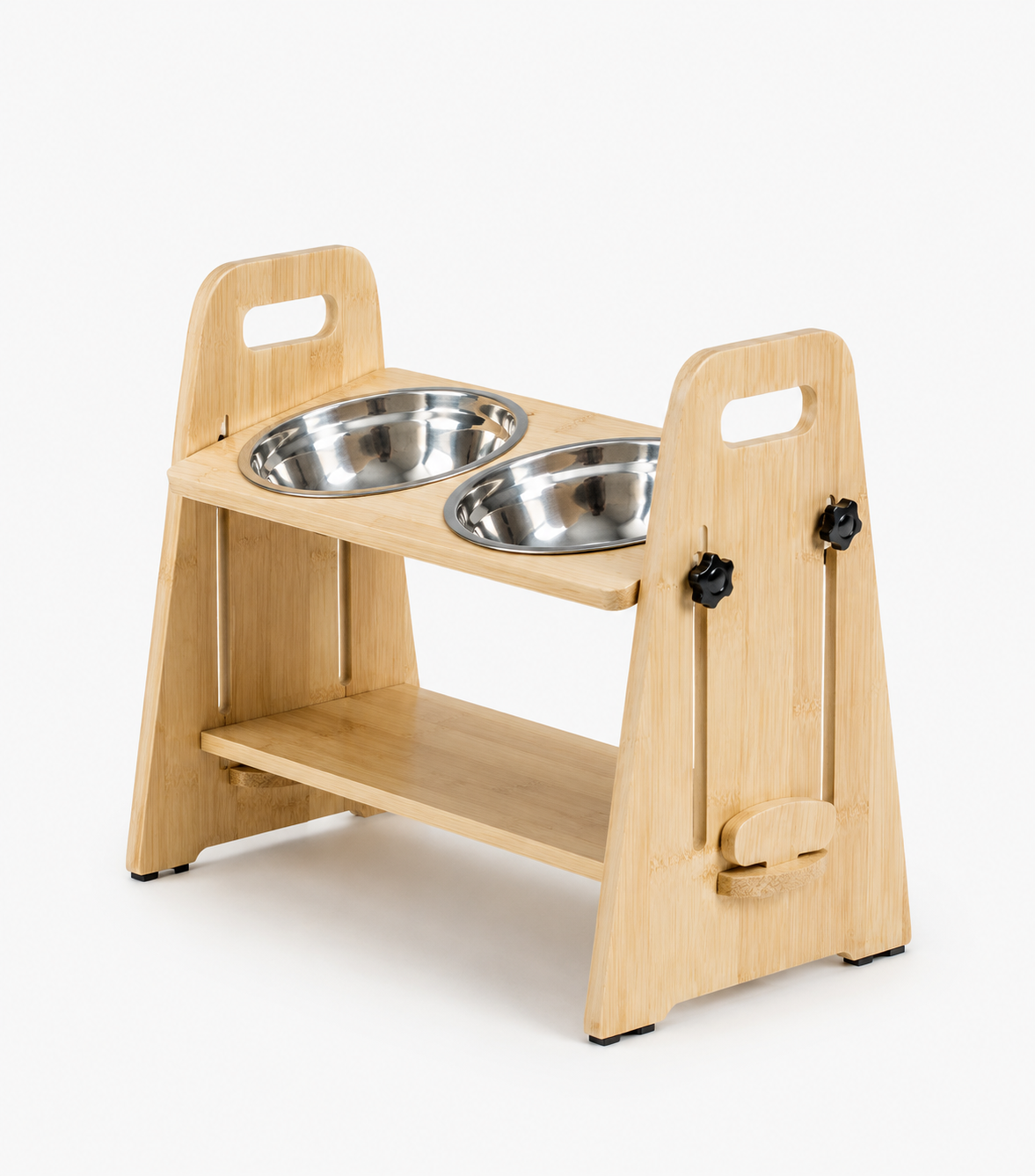 Adjustable Elevated Dog Bowl Stand Loxevi