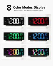 Digital RGB Wall Clock with Remote Loxevi