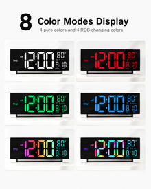 Digital RGB Wall Clock with Remote Loxevi