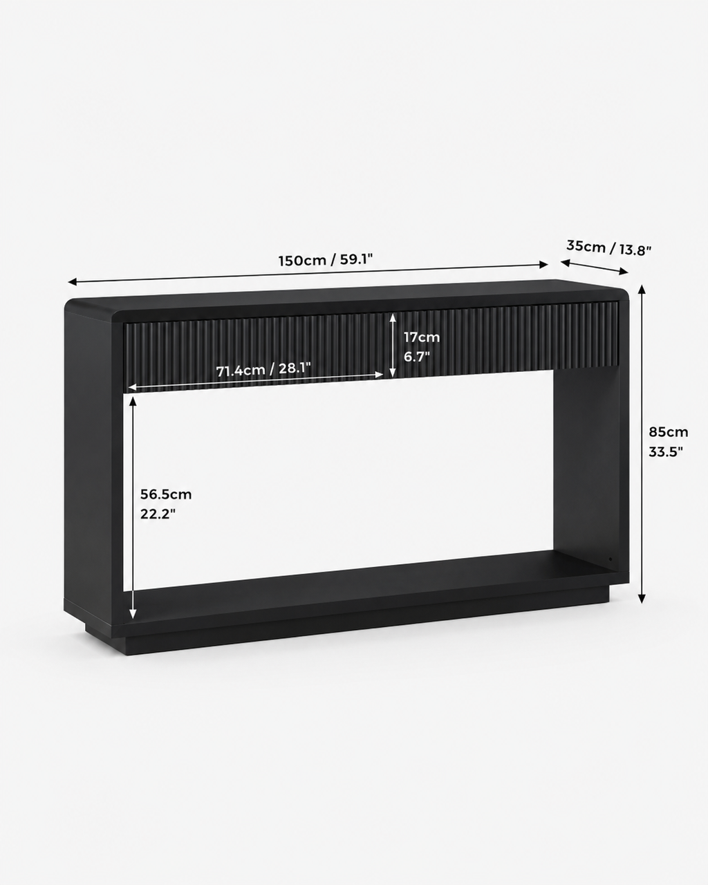 Console Table with Drawers Loxevi