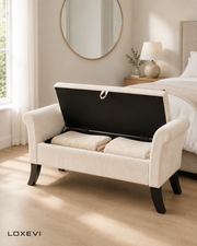 Storage Bench with Armrests Loxevi