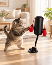 Interactive Cat Punching Bag with Suction Base Loxevi