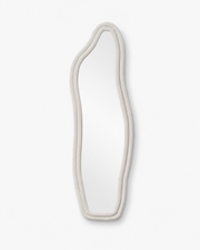 Wave Full-Length Mirror | Irregular Velvet Floor Mirror Loxevi