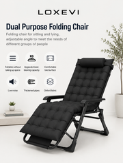 Folding Zero Gravity Chair with Removable Pillow Loxevi