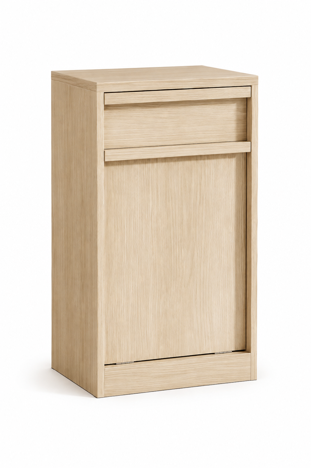 Natural Oak Tilt Out Trash Cabinet Loxevi