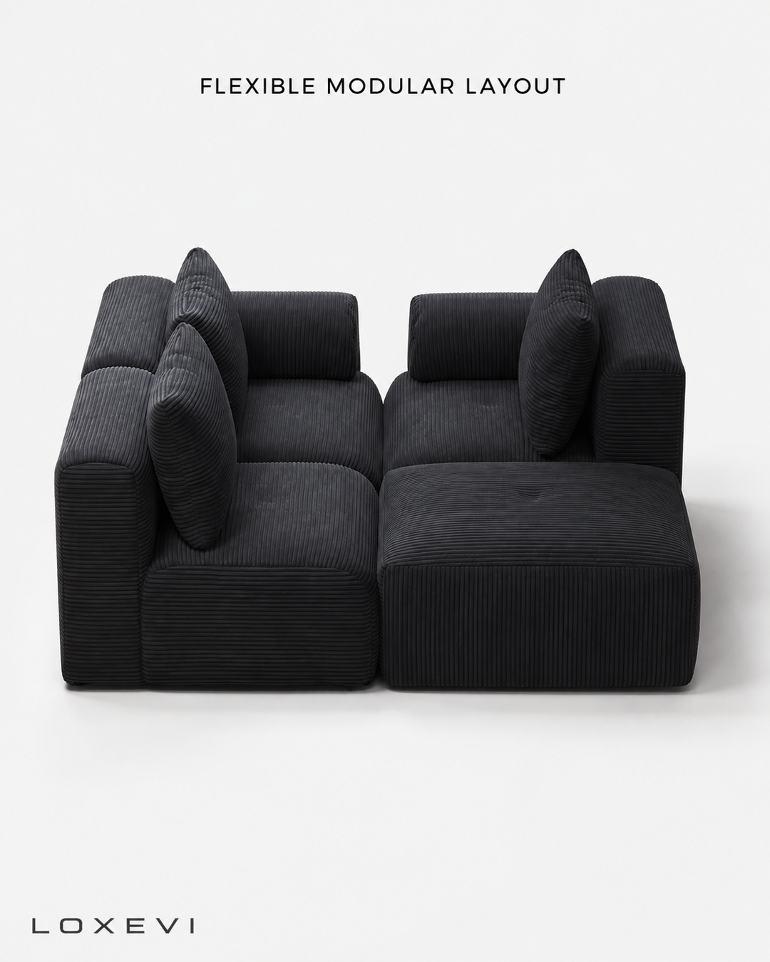L Shaped Modular Sofa Bed Loxevi