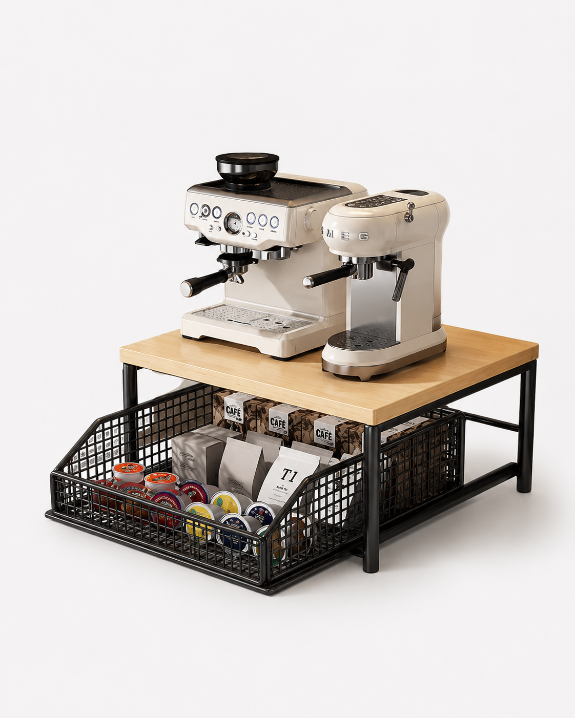Pull Out Coffee and Tea Organizer Loxevi