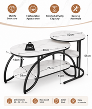 Nesting Side Table Set Loxevi