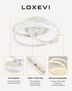 Double Ring LED Ceiling Light Loxevi