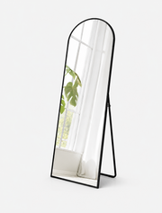 Full Length Arch Mirror 160×48 cm | Black Floor Mirror Loxevi