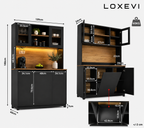 Black Kitchen Storage Cabinet Loxevi