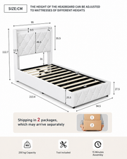 Upholstered Storage Bed Loxevi
