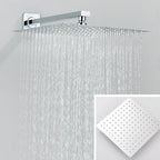 Quyanre Wall Mount Bathroom Rain Waterfall Shower Faucets Set Concealed Chrome Shower System Bathtub Shower Mixer Faucet Tap