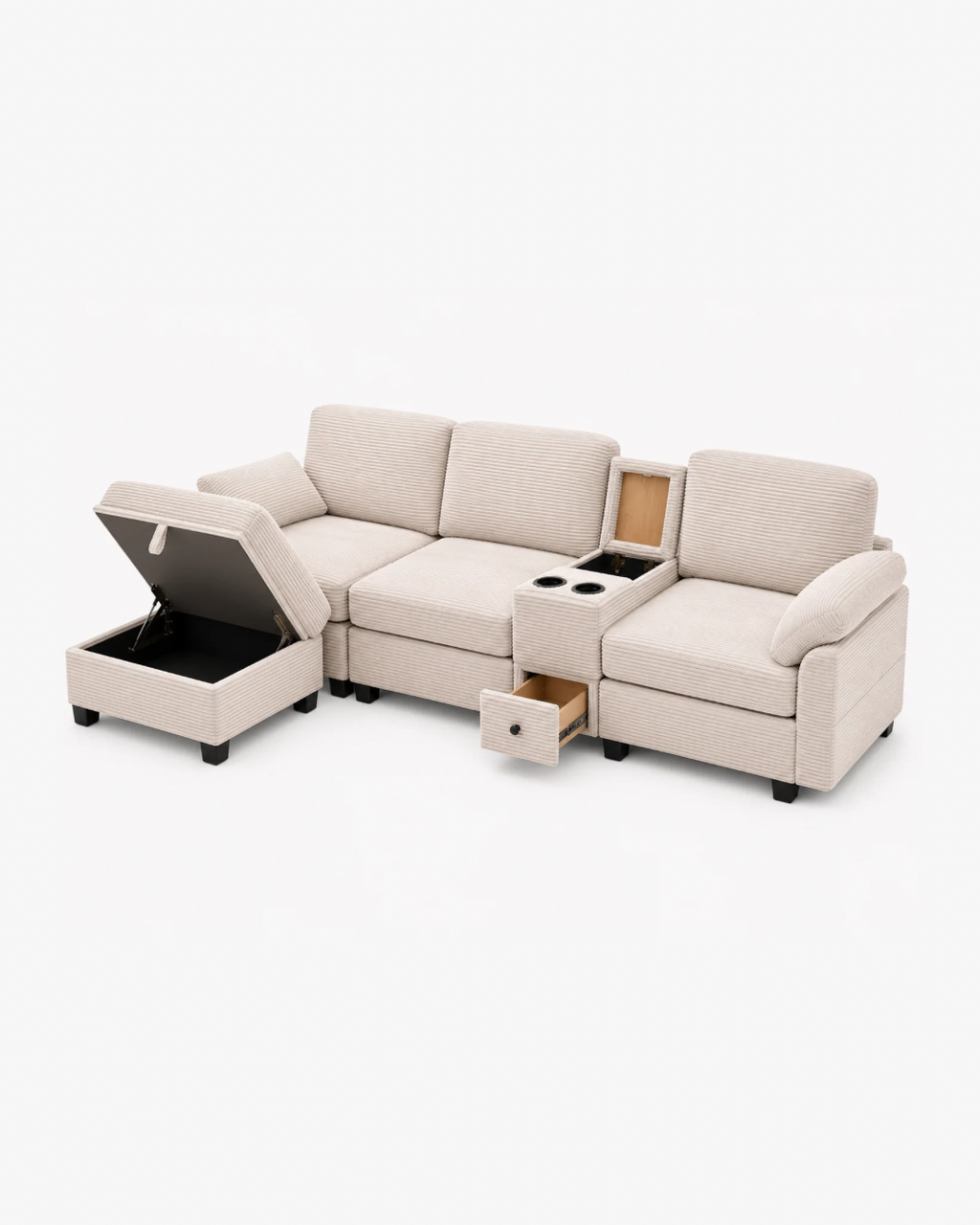 Corduroy Sofa Loxevi