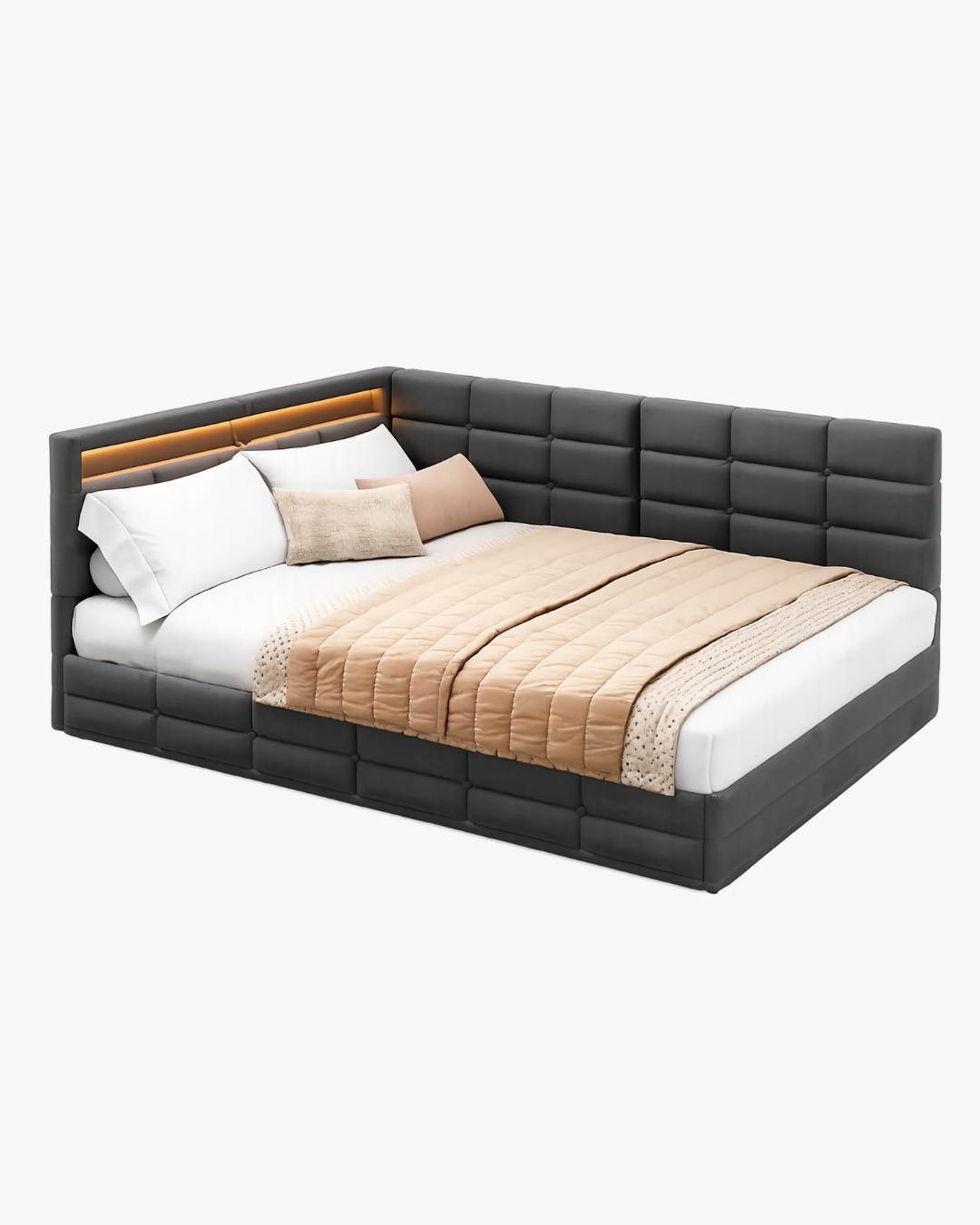 Upholstered Bed Frame Loxevi