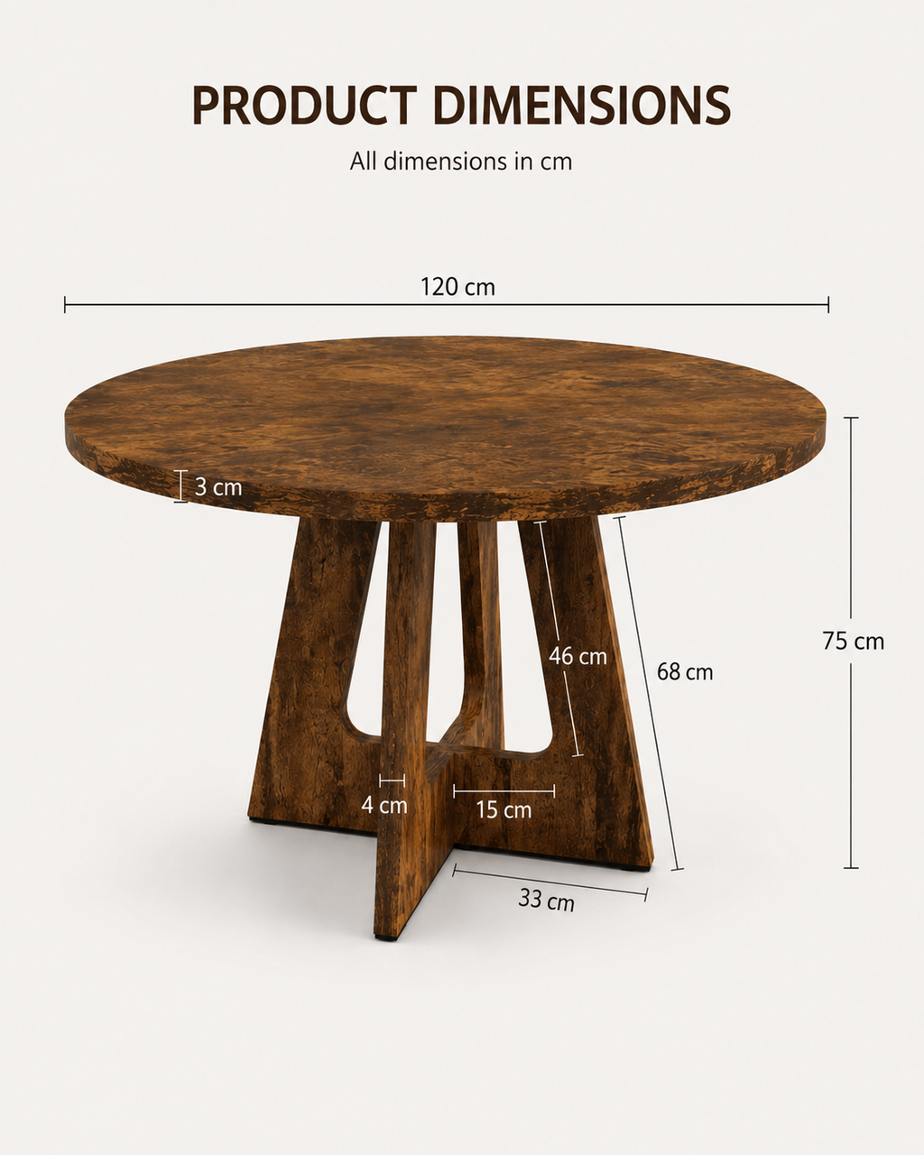 Round Dining Table Loxevi