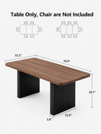 Farmhouse Dining Table Loxevi