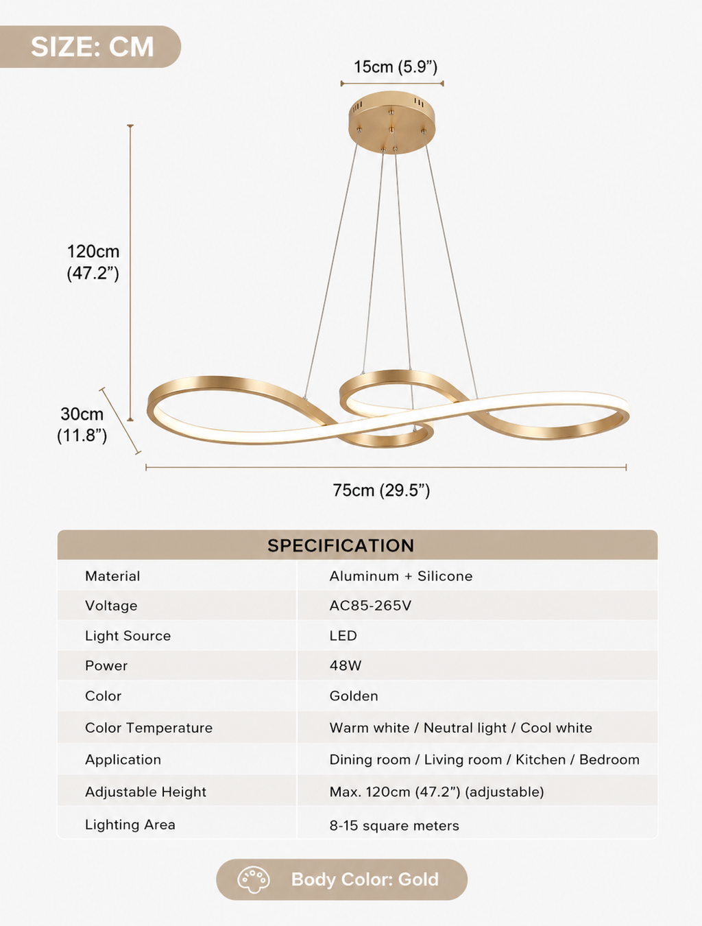 Modern Pendant Light Loxevi