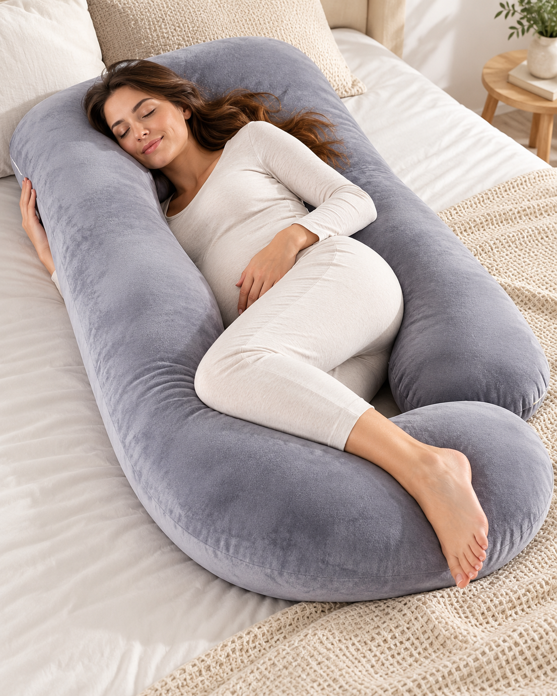 G-Shaped Body Pillow for Home & Camper Comfort | LADP