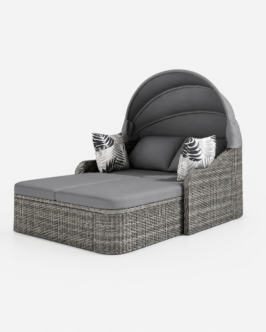 Outdoor Double Daybed with Retractable Canopy – Loxevi