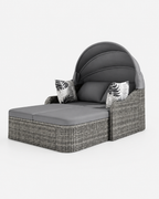 Outdoor Double Daybed with Retractable Canopy – Loxevi