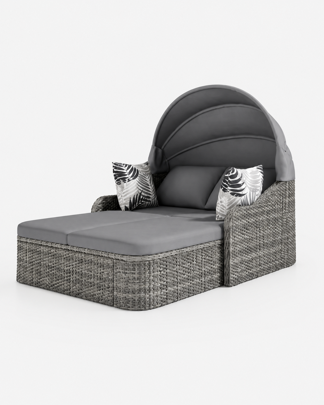 Outdoor Double Daybed with Retractable Canopy – Loxevi