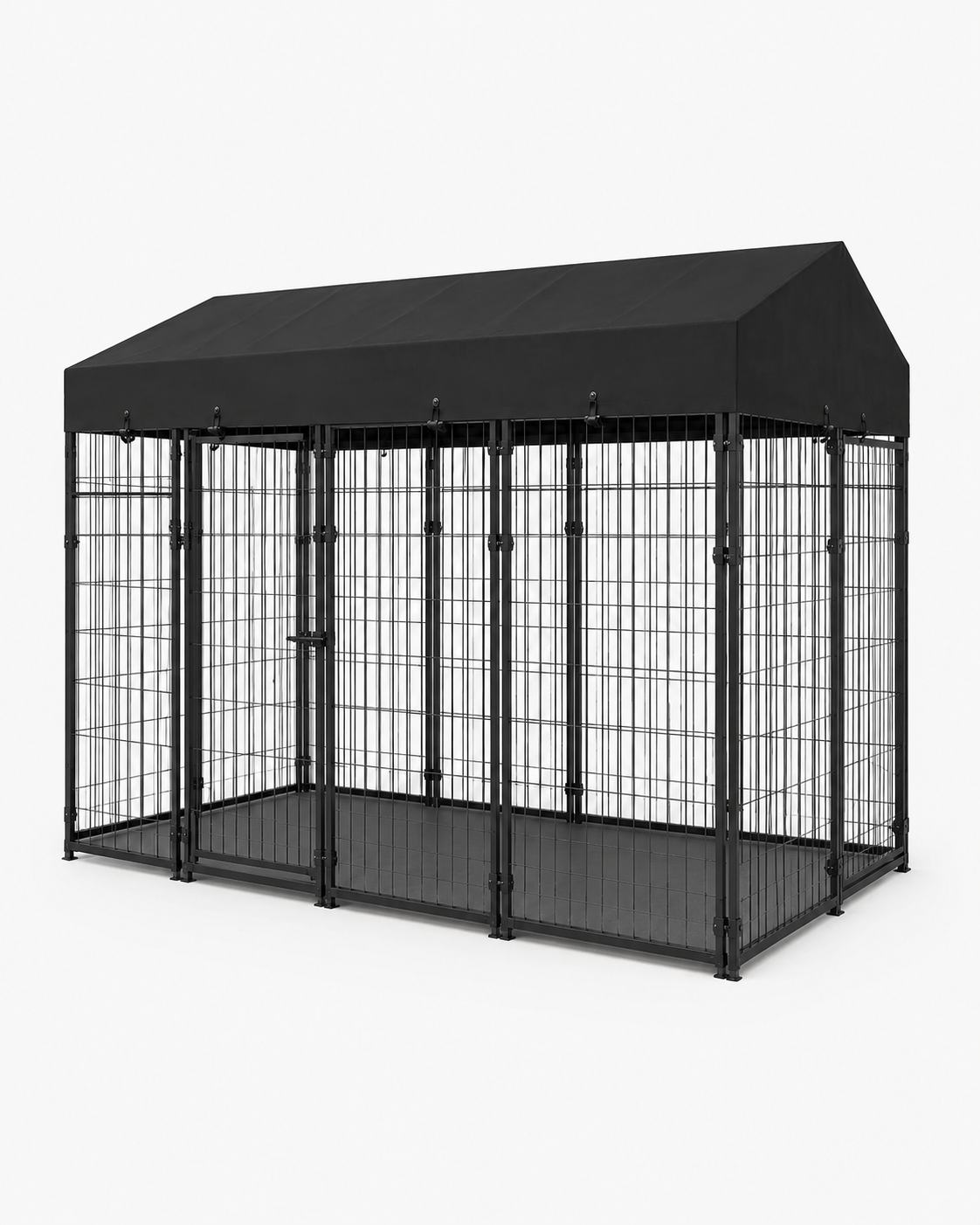 Heavy Duty Metal Dog Kennel with Roof Loxevi