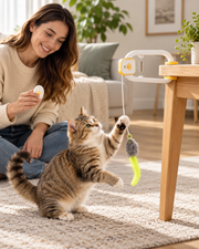 Interactive Doorway Cat Toy with Hanging Plush Teaser Loxevi