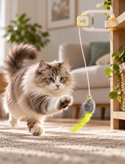 Interactive Doorway Cat Toy with Hanging Plush Teaser Loxevi