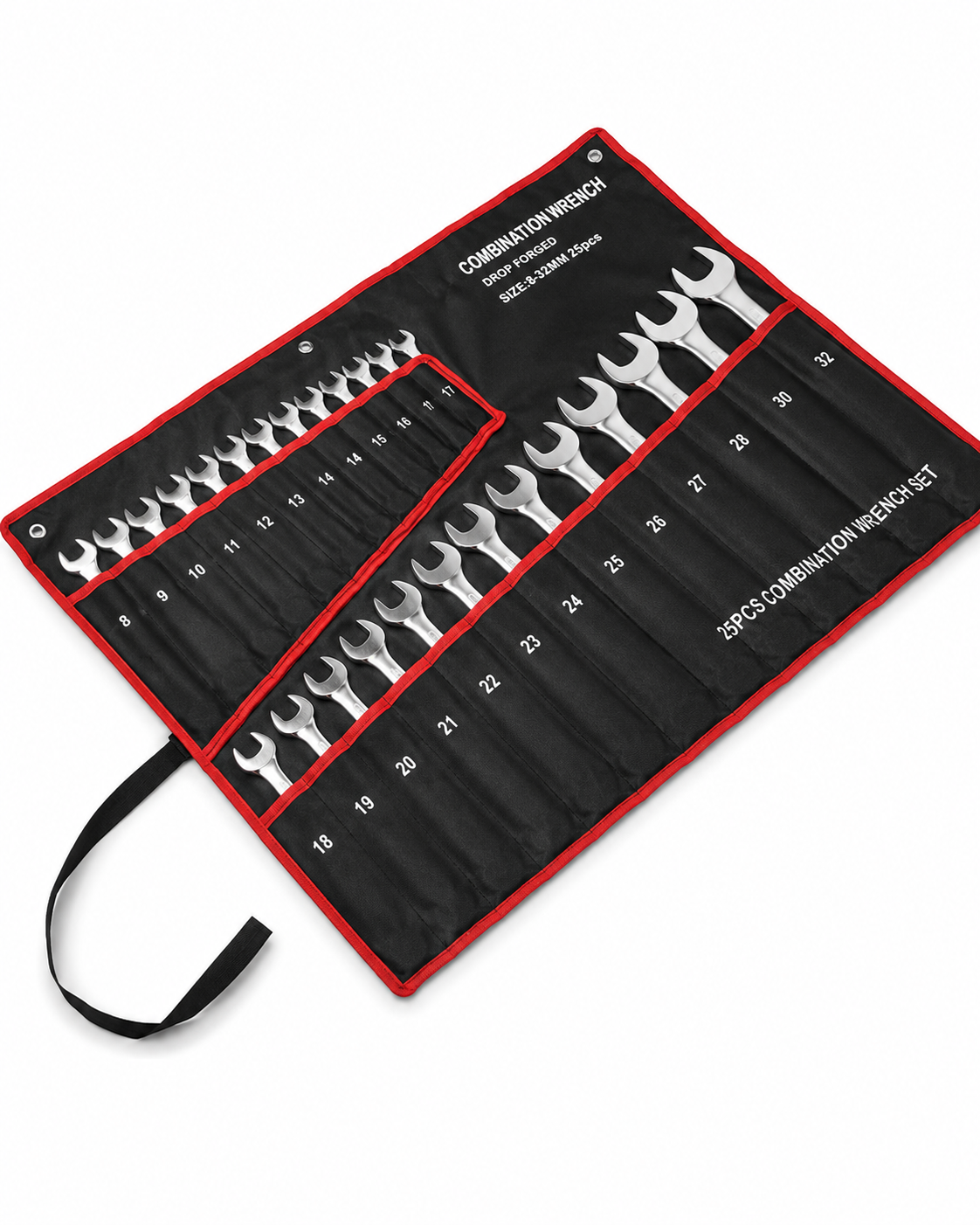 25 Piece Ratcheting Combination Wrench Set Loxevi
