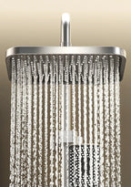 Bathroom Shower Set with LED Display Piano Keys Bath Shower Rain Shower Complete Bathroom Accessories