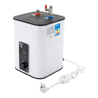 1500W 8L Electric Water Heater Instant Under Sink Stainless Steel Tank Fast Heating IPX4 Safe for Kitchen Bathroom RV SY-8