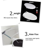 Bidet Toilet Seat Personal Hygiene Adjustable Spray Bidet Seat for Elongated Toilets Nozzle Cold Water Toilet Lid WC Toilet Seat