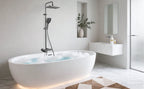 Foldable & Swivel 180° Bathroom Faucet Set with Shower Column and Shower Head - Complete Wash Basin and Shower System