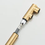 Brushed Gold Pulling Filter Kitchen Pure Faucet Pull Out Two In One Out Water  Mixer Tap 360 Rotation Sink Drink Directly Crane