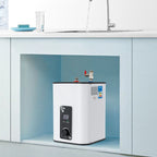 1500W 8L Electric Water Heater Instant Under Sink Stainless Steel Tank Fast Heating IPX4 Safe for Kitchen Bathroom RV SY-8